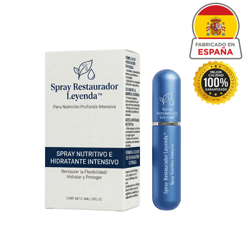 Spray Restaurador Supremo en envase azul, diseñado para cuidar y nutrir la piel con comodidad y suavidad.