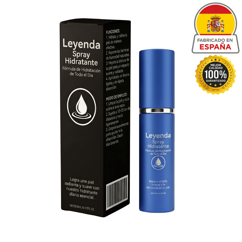 Spray Hidratante Premium en envase azul, ideal para hidratación diaria de la piel y frescura.