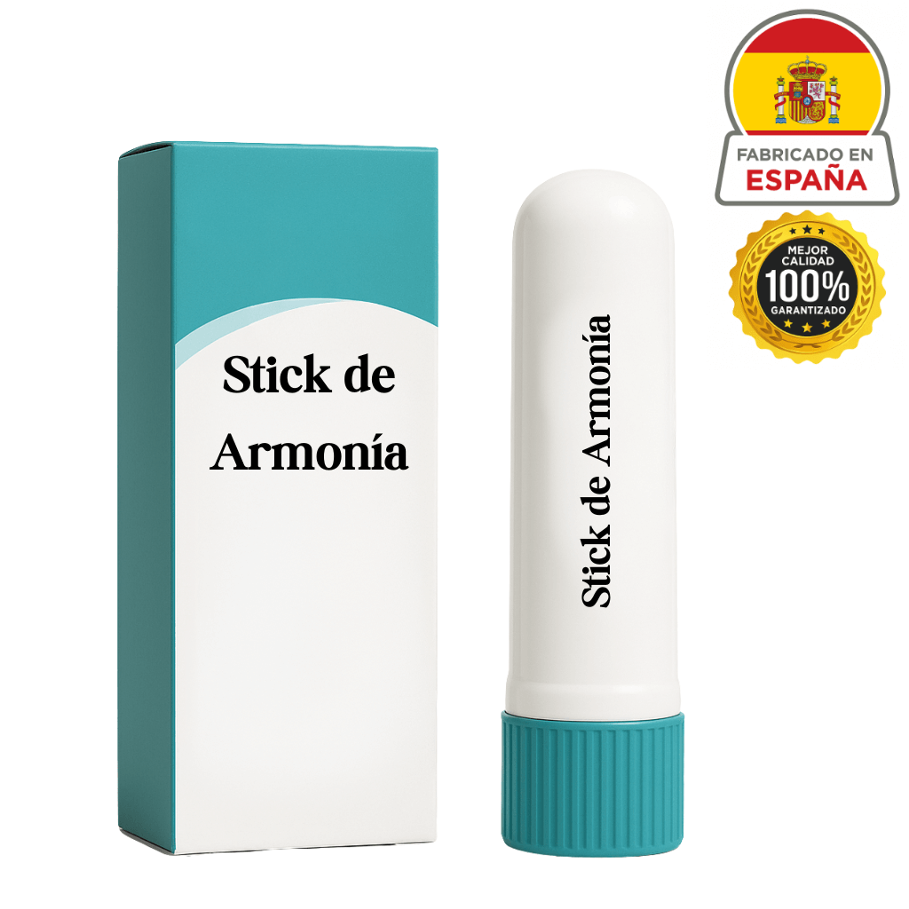 Stick de Armonía, producto ligero para el cuidado diario de la piel, con empaque y etiquetado en español.