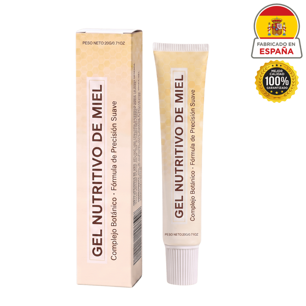 Gel Nutritivo de Miel Premium en tubo, ideal para suavizar y nutrir la piel diariamente.