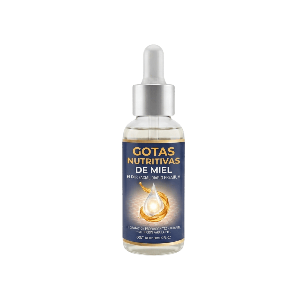 Gotas Nutritivas de Miel, elixir facial diario premium para una piel suave y radiante.