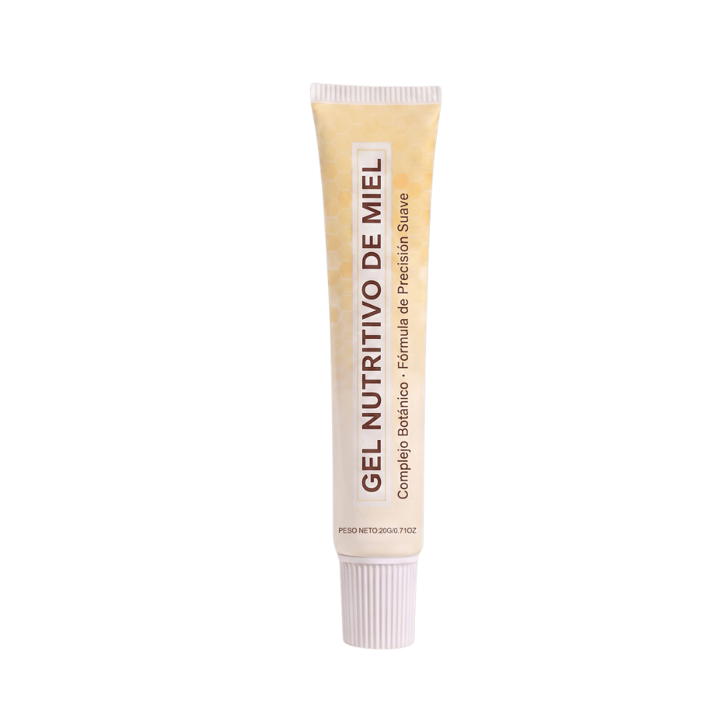 Gel Nutritivo de Miel en tubo, ideal para una piel fresca y suave, fórmula ligera y absorbente.