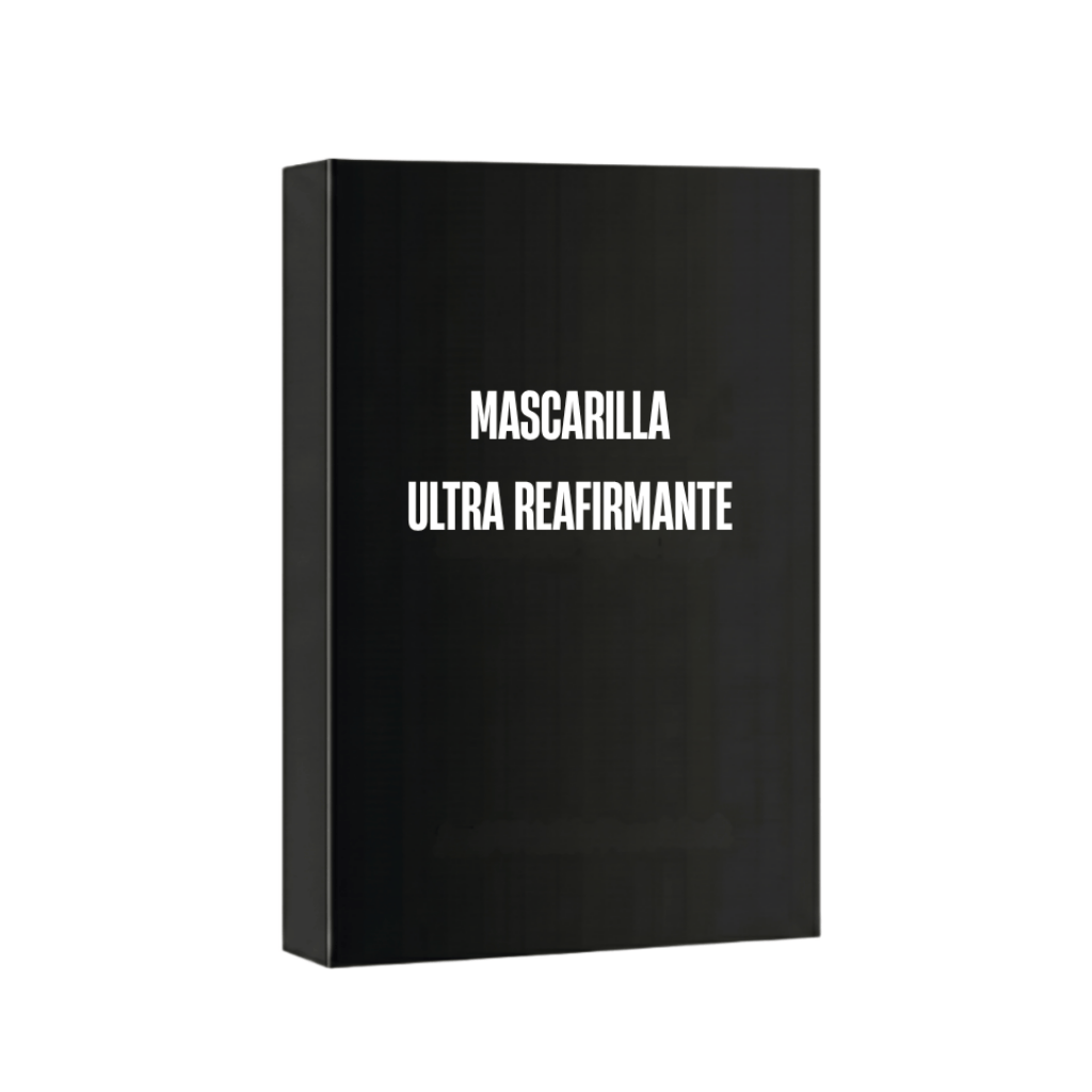 Caja de Mascarilla ultra reafirmante, diseñada para el cuidado de la piel y una apariencia fresca.