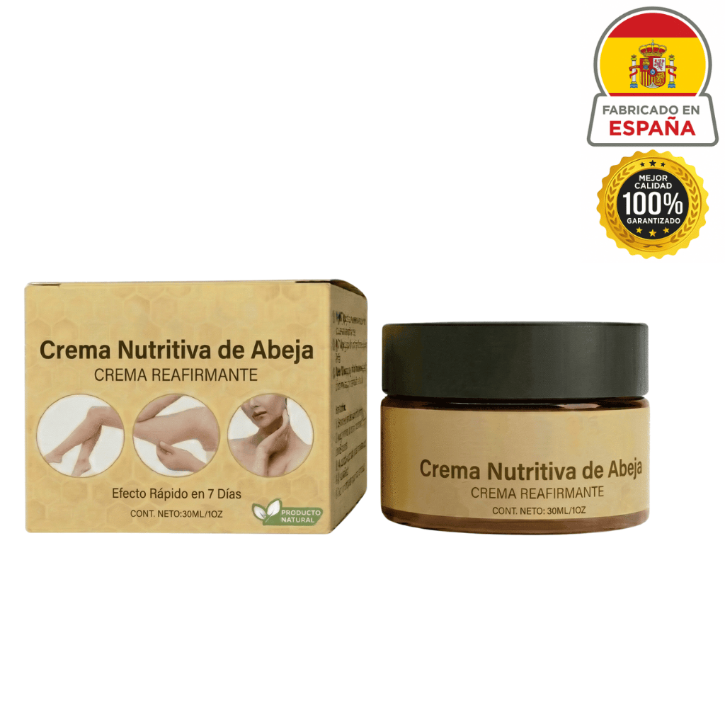 Crema lifting premium de miel en envase con diseño atractivo, ideal para el cuidado diario de la piel.