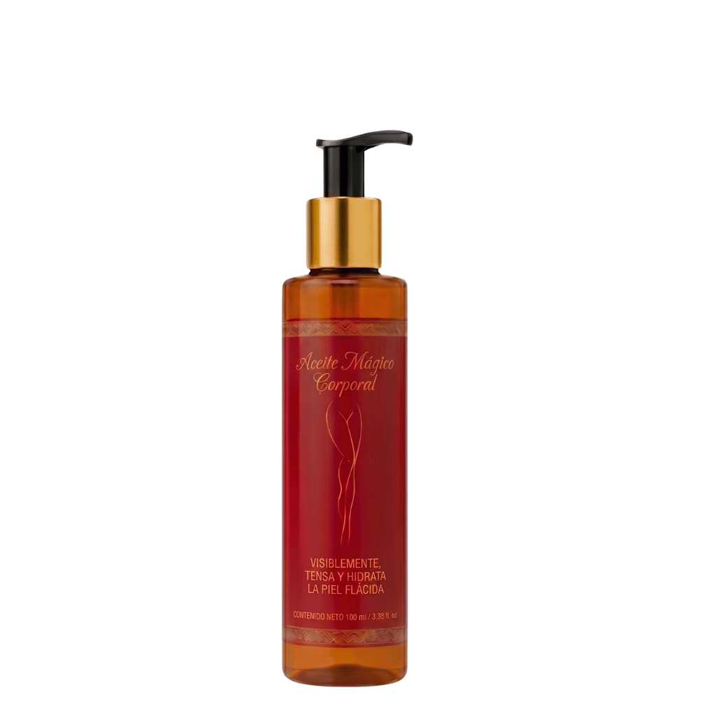 Aceite corporal ultra en envase elegante, ideal para una piel elevada, suave y bien cuidada.