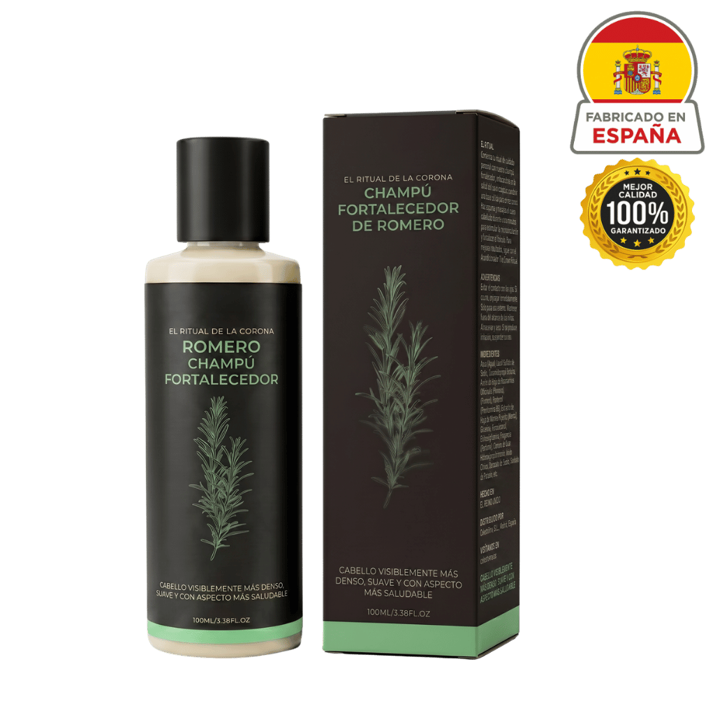 Champú premium para el cuidado del cabello con romero