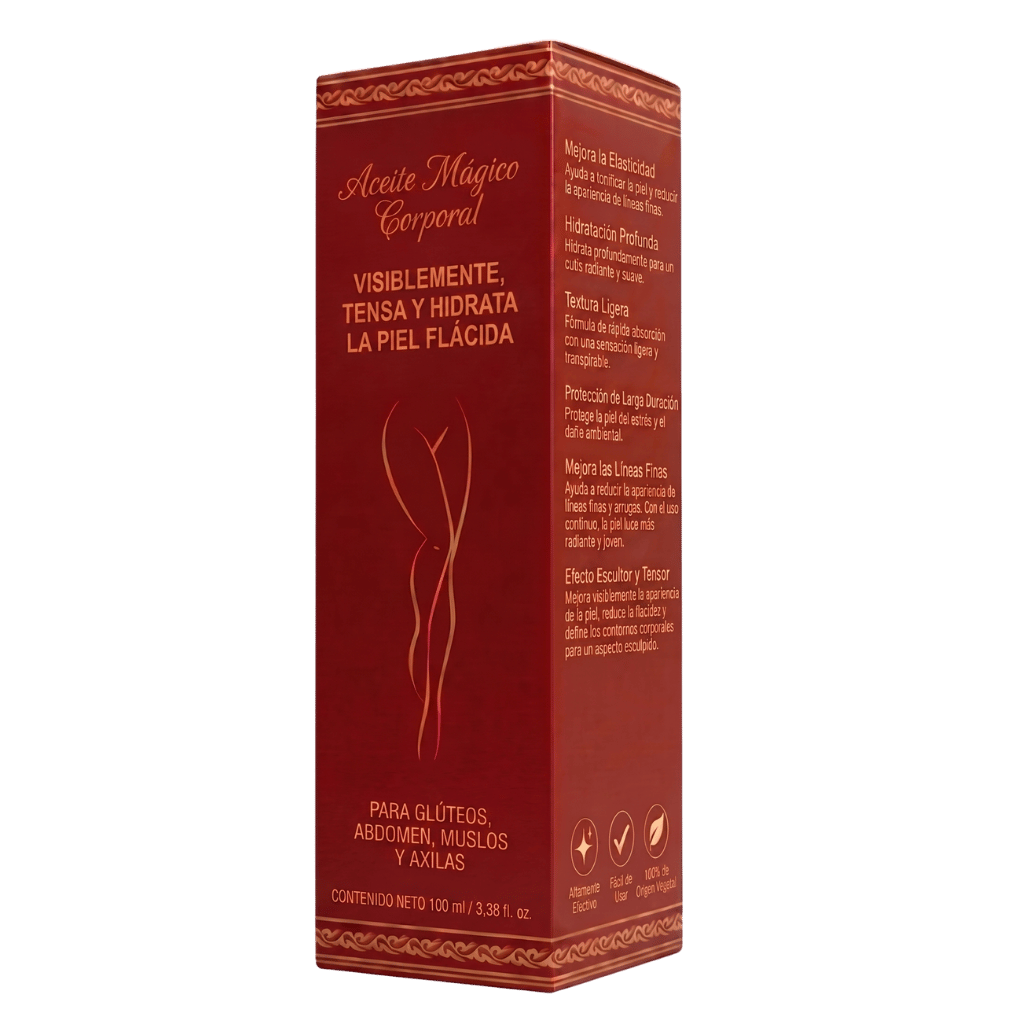 Flacidez y cuidados para la piel con Aceite Corporal Ultra, mejora la textura y suavidad de la piel.