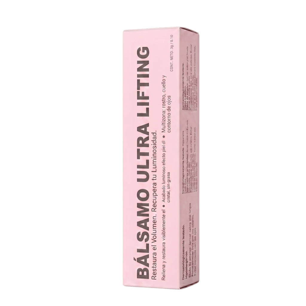 Bálsamo Ultra Reafirmante en envase rosa, ideal para una piel firme y revitalizada.