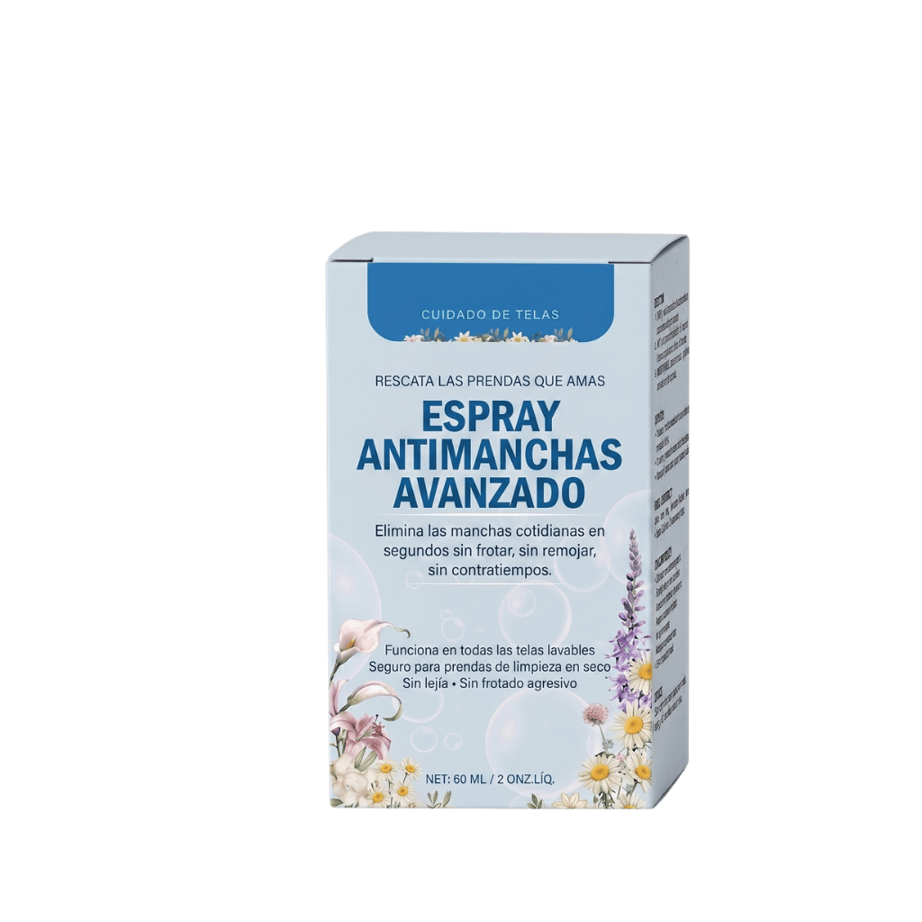 Spray Emulsionante para Ropa No Iónico Avanzado en envase de 60 ml, fácil de usar para eliminar manchas.