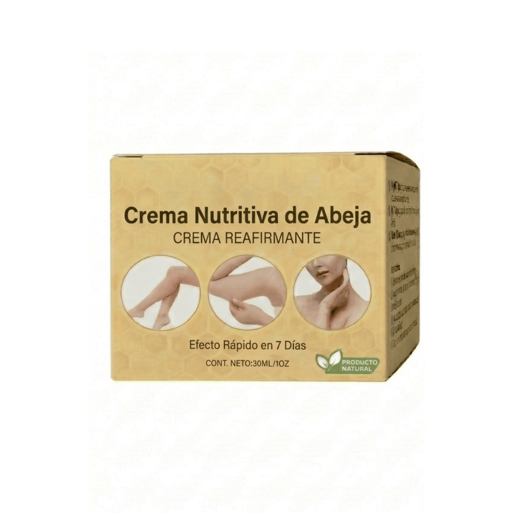 Crema lifting premium de miel en envase atractivo, ideal para el cuidado diario de la piel.
