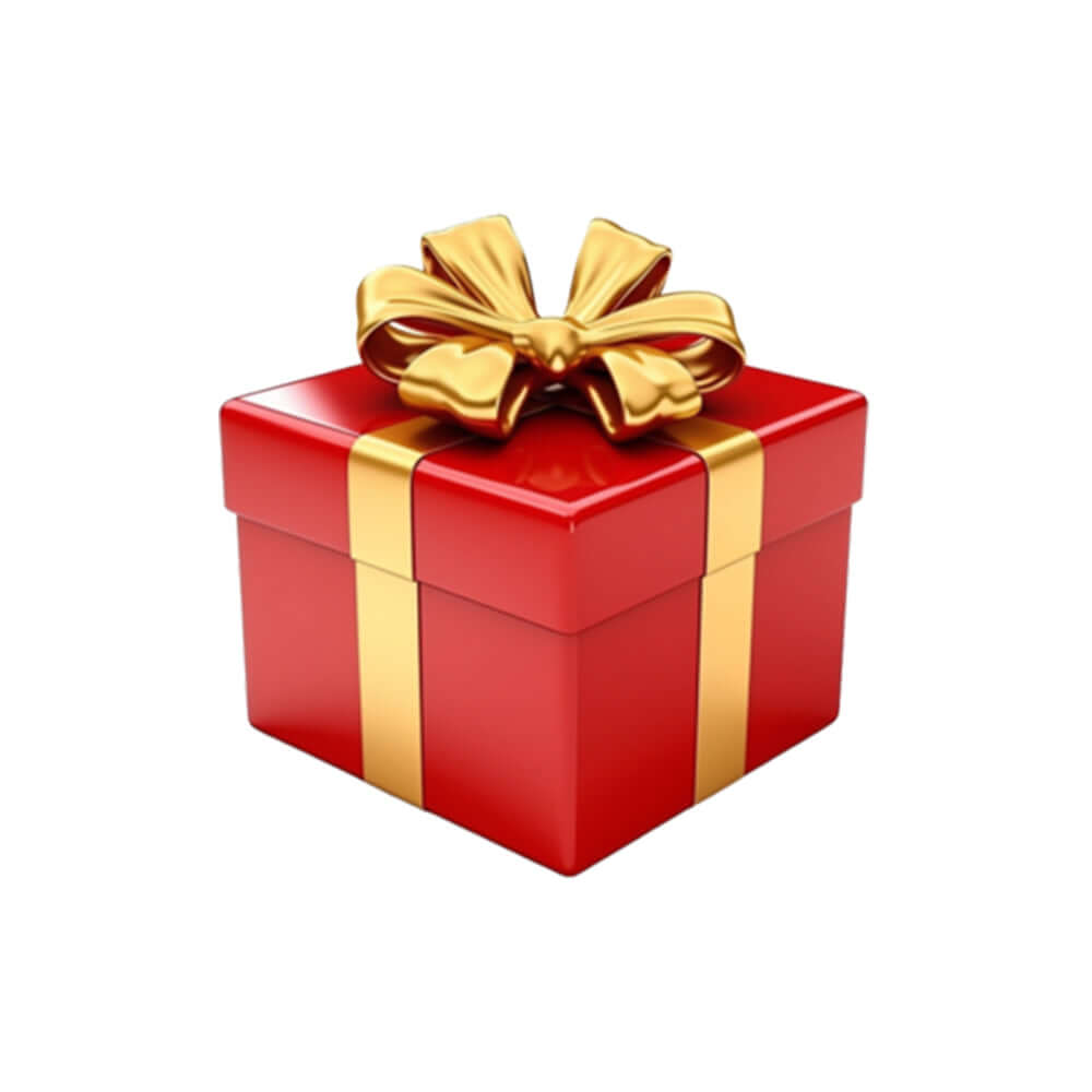 Regalo Misterioso Adds-Up regalo en caja roja con lazo dorado para complementar tu rutina de belleza y bienestar.